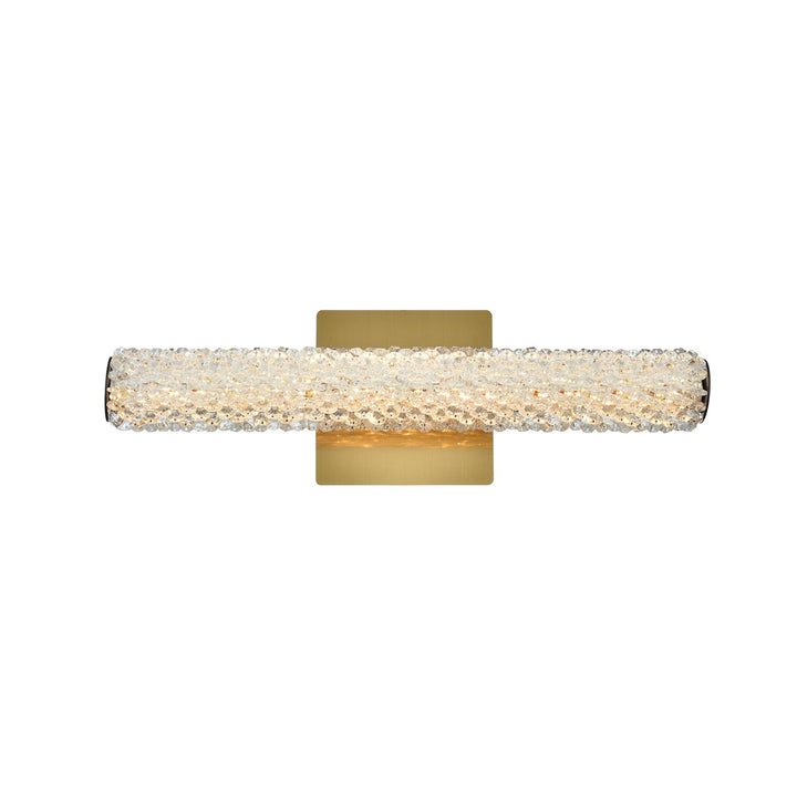 18 Inch Adjustable Led Wall Sconce In Satin Gold by Elegant Lighting