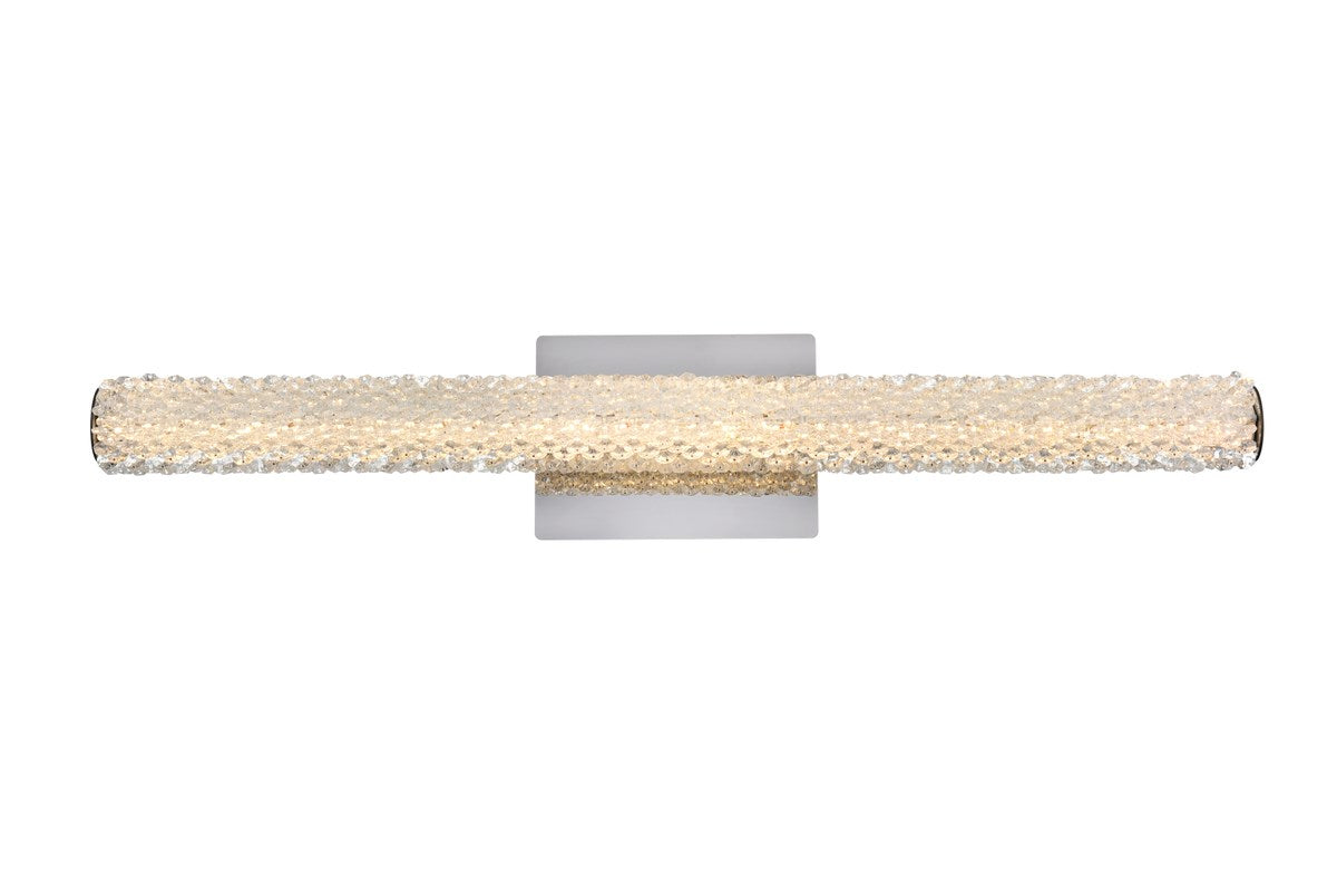 30 Inch Adjustable Led Wall Sconce In Chrome by Elegant Lighting