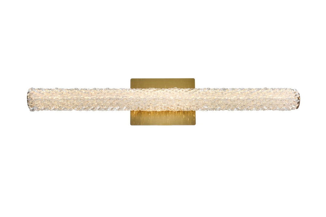 30 Inch Adjustable Led Wall Sconce In Satin Gold by Elegant Lighting