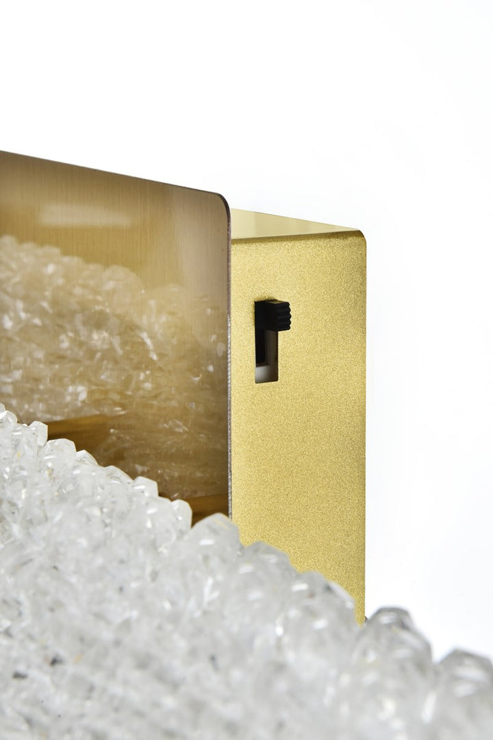 30 Inch Adjustable Led Wall Sconce In Satin Gold