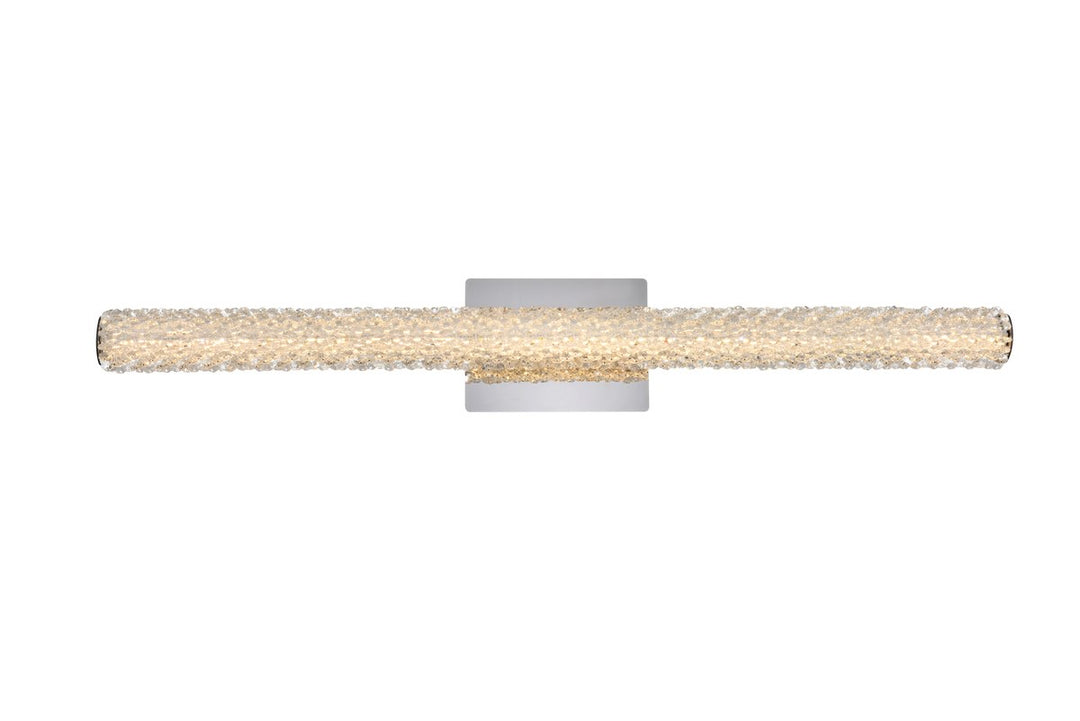 36 Inch Adjustable Led Wall Sconce In Chrome by Elegant Lighting