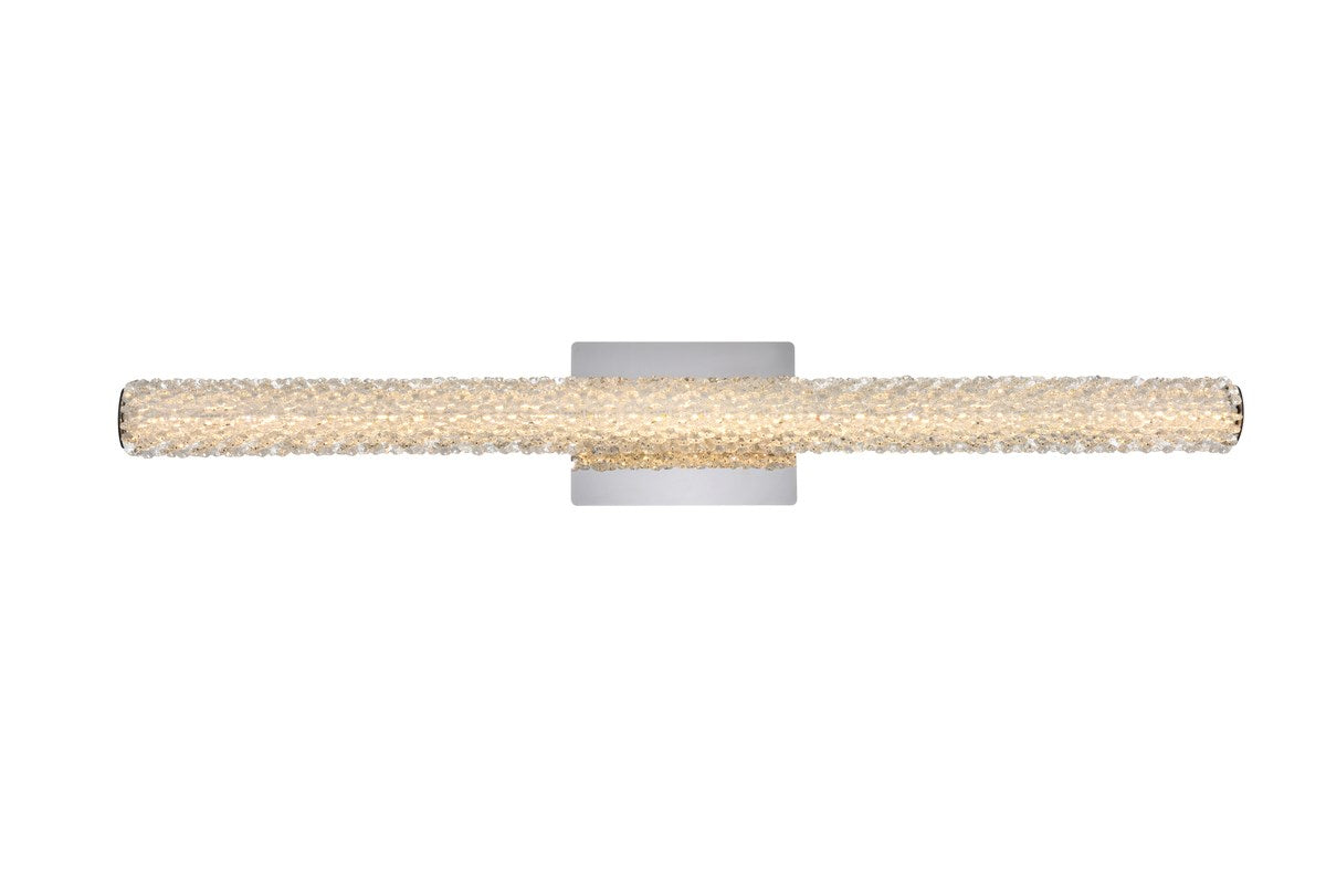 36 Inch Adjustable Led Wall Sconce In Chrome by Elegant Lighting