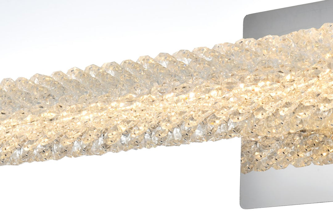 36 Inch Adjustable Led Wall Sconce In Chrome