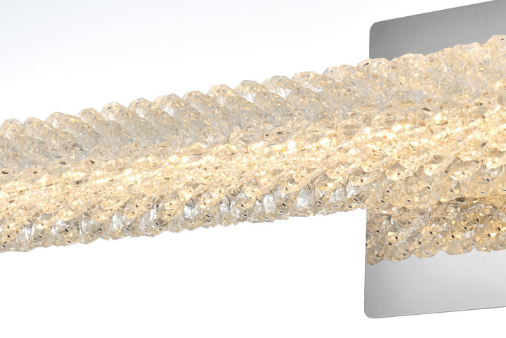 36 Inch Adjustable Led Wall Sconce In Chrome