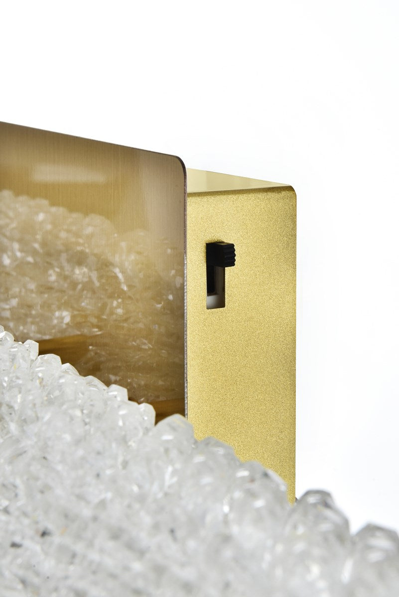 36 Inch Adjustable Led Wall Sconce In Satin Gold