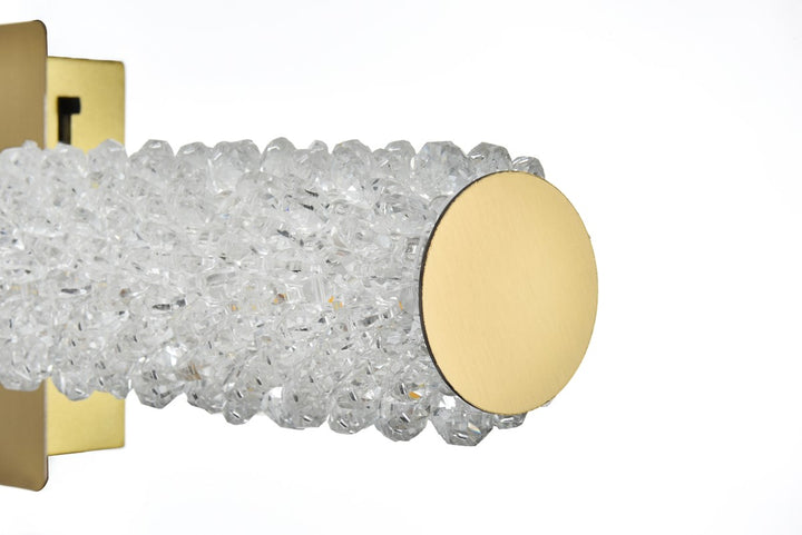 36 Inch Adjustable Led Wall Sconce In Satin Gold