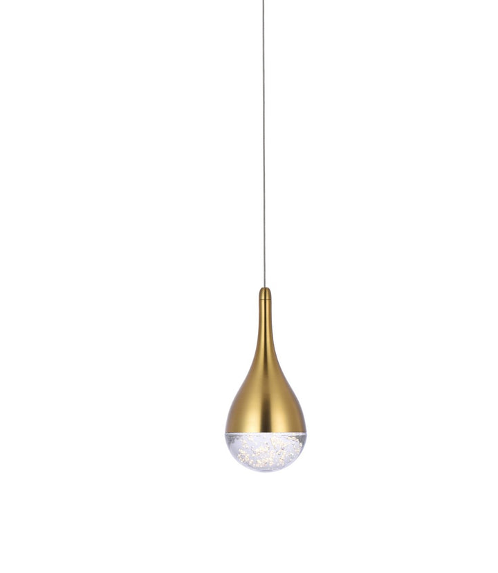 5 Inch Led Pendant In Satin Gold