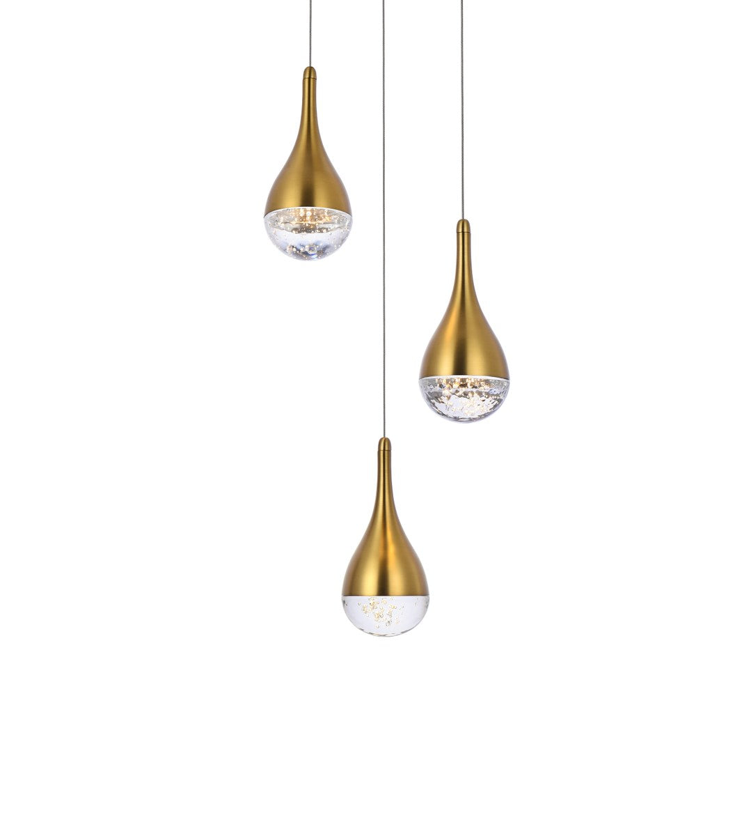 10 Inch Led Pendant In Satin Gold