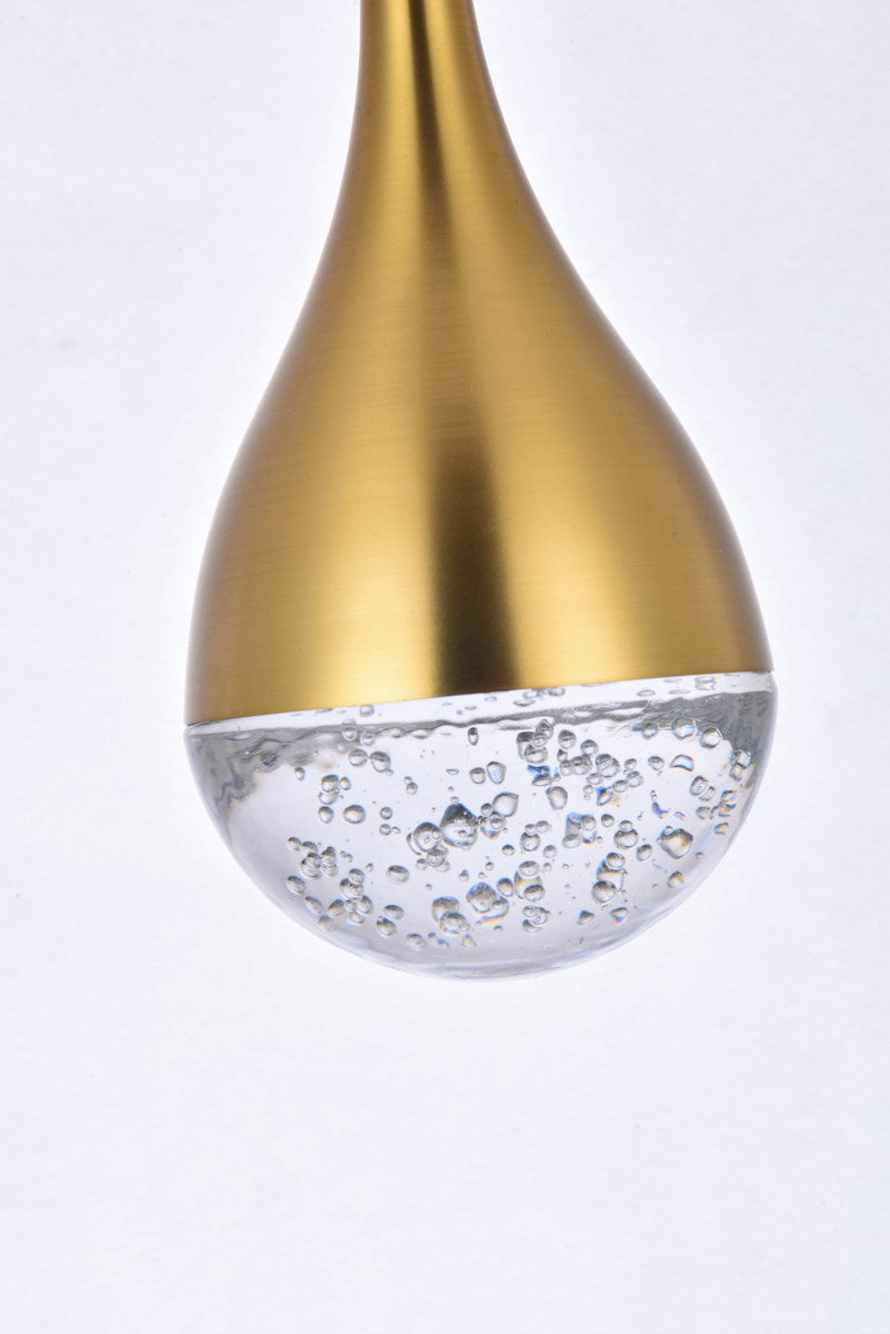 10 Inch Led Pendant In Satin Gold