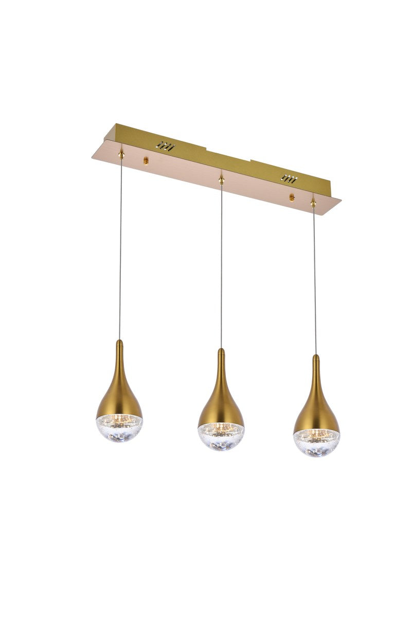 24 Inch Led Pendant In Satin Gold