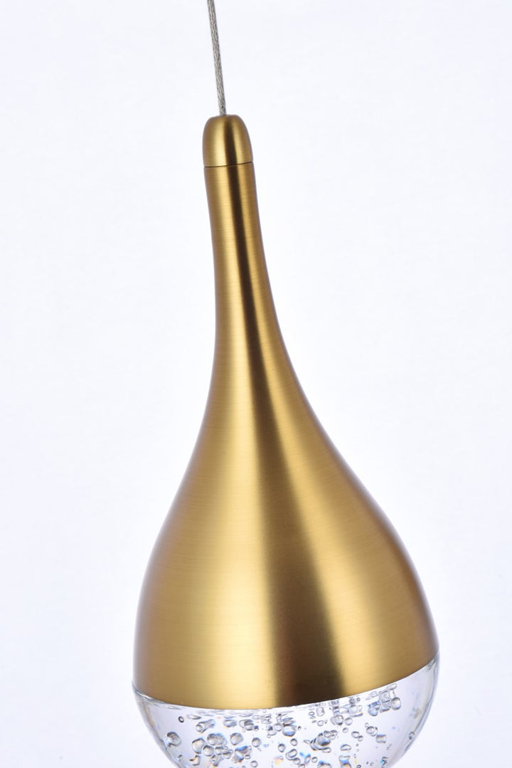 24 Inch Led Pendant In Satin Gold