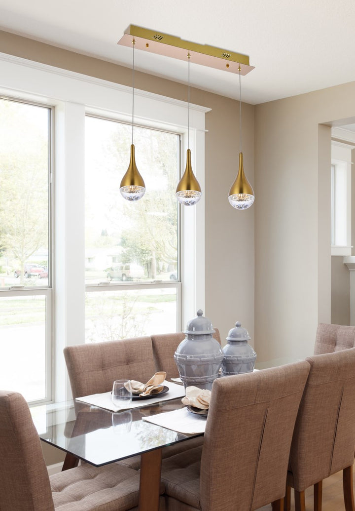 24 Inch Led Pendant In Satin Gold