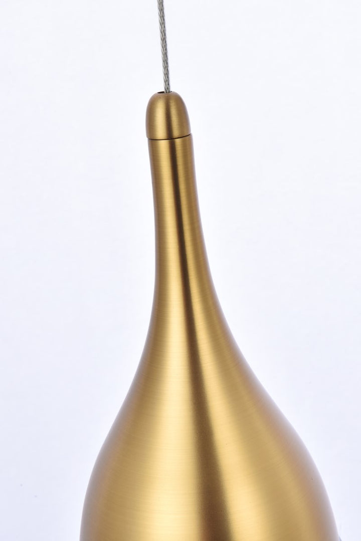 24 Inch Led Chandelier In Satin Gold