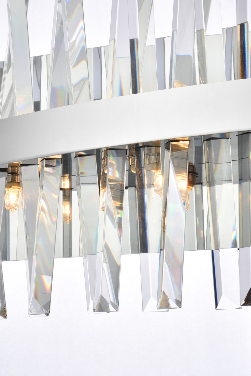 24 Inch Crystal Bath Sconce In Chrome