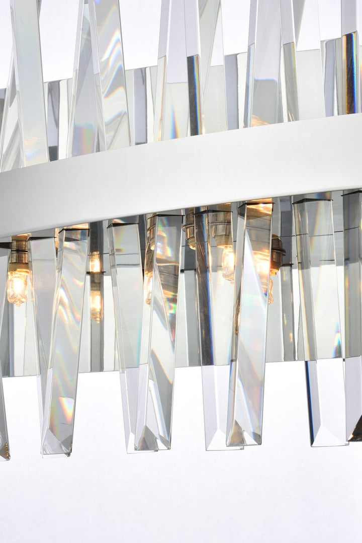 24 Inch Crystal Bath Sconce In Chrome
