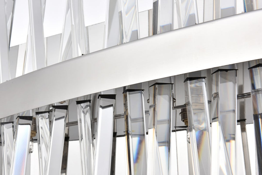 30 Inch Crystal Bath Sconce In Chrome