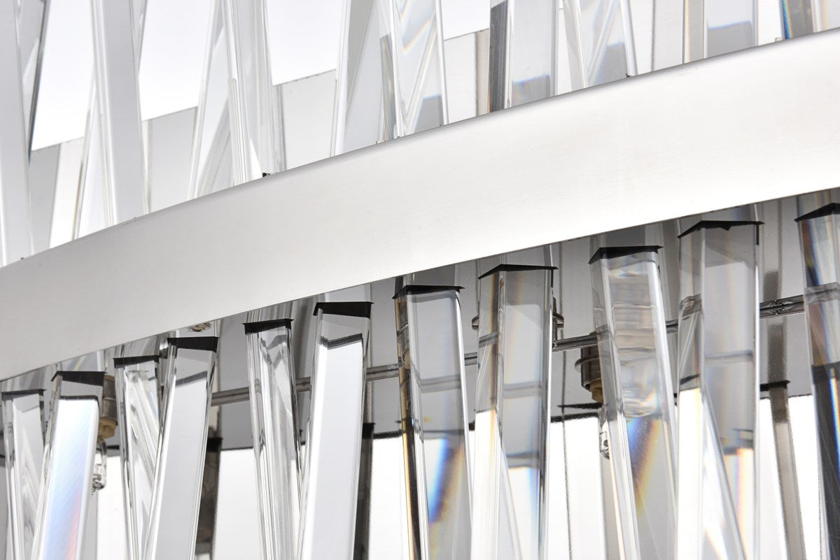 30 Inch Crystal Bath Sconce In Chrome