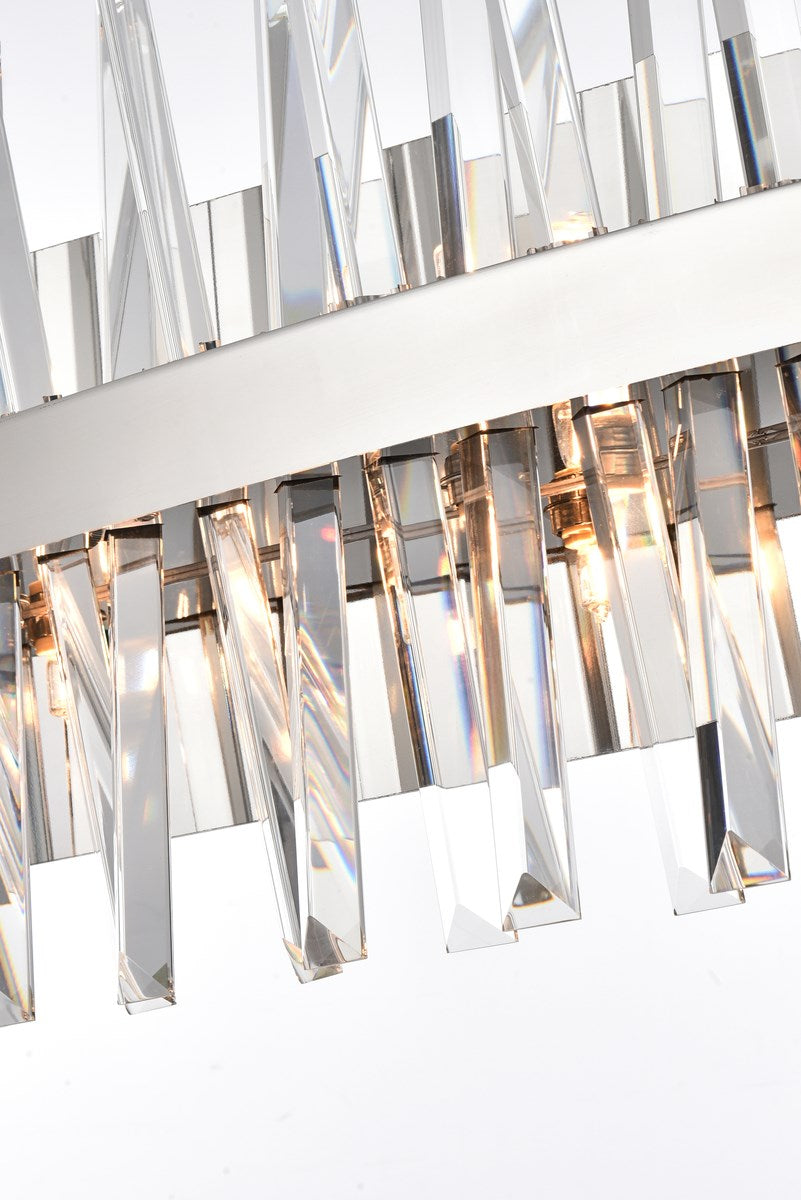 30 Inch Crystal Bath Sconce In Chrome