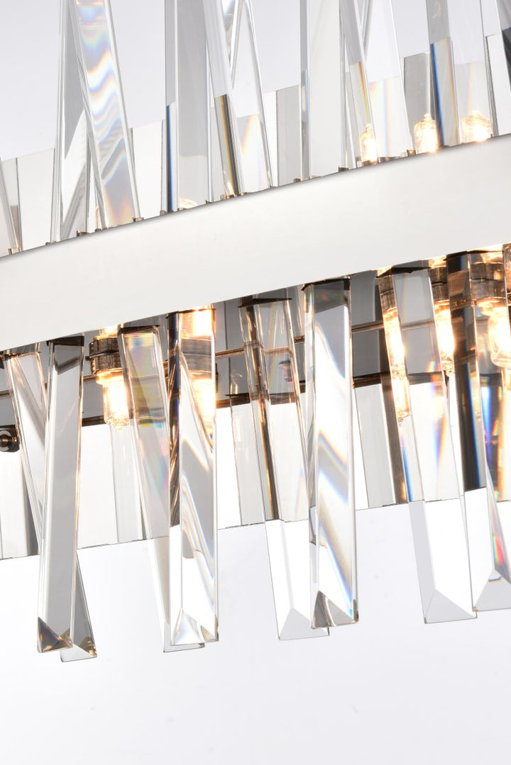 36 Inch Crystal Bath Sconce In Chrome
