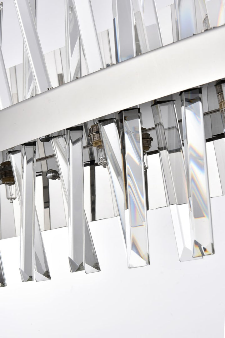 36 Inch Crystal Bath Sconce In Chrome