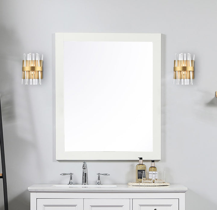 8 Inch Crystal Bath Sconce In Satin Gold