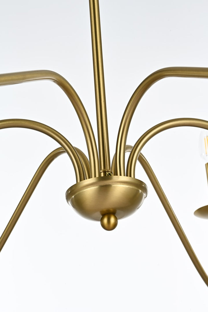 36 Inch Chandelier In Satin Gold