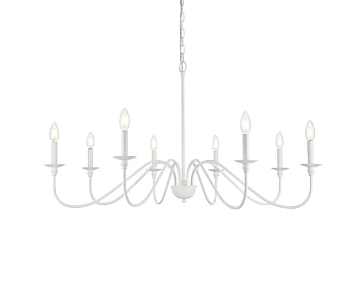42 Inch Chandelier In White