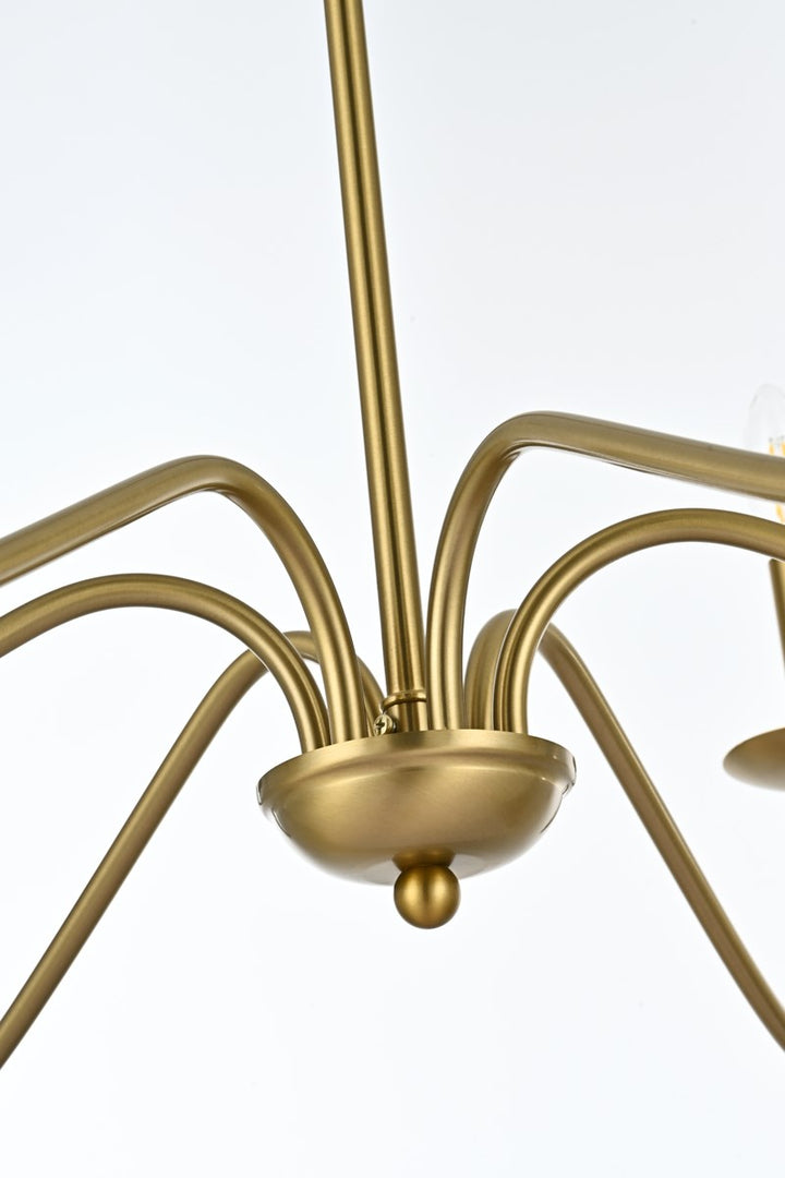30 Inch Chandelier In Satin Gold