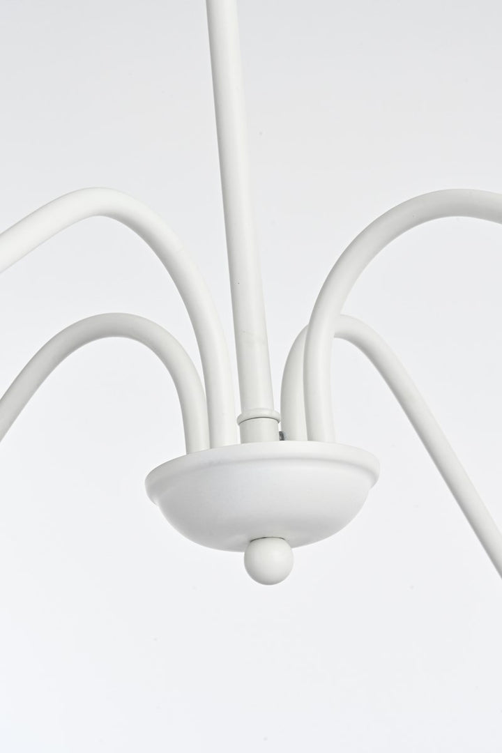 42 Inch Chandelier In White