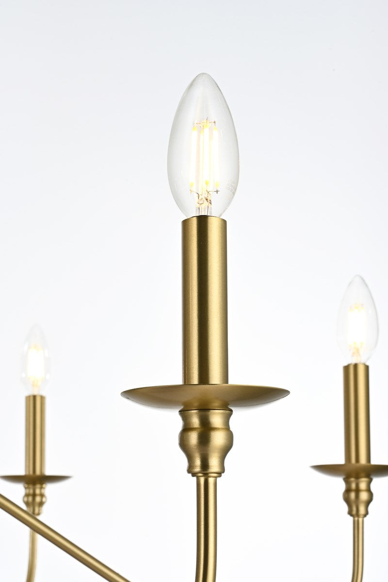 48 Inch Chandelier In Satin Gold