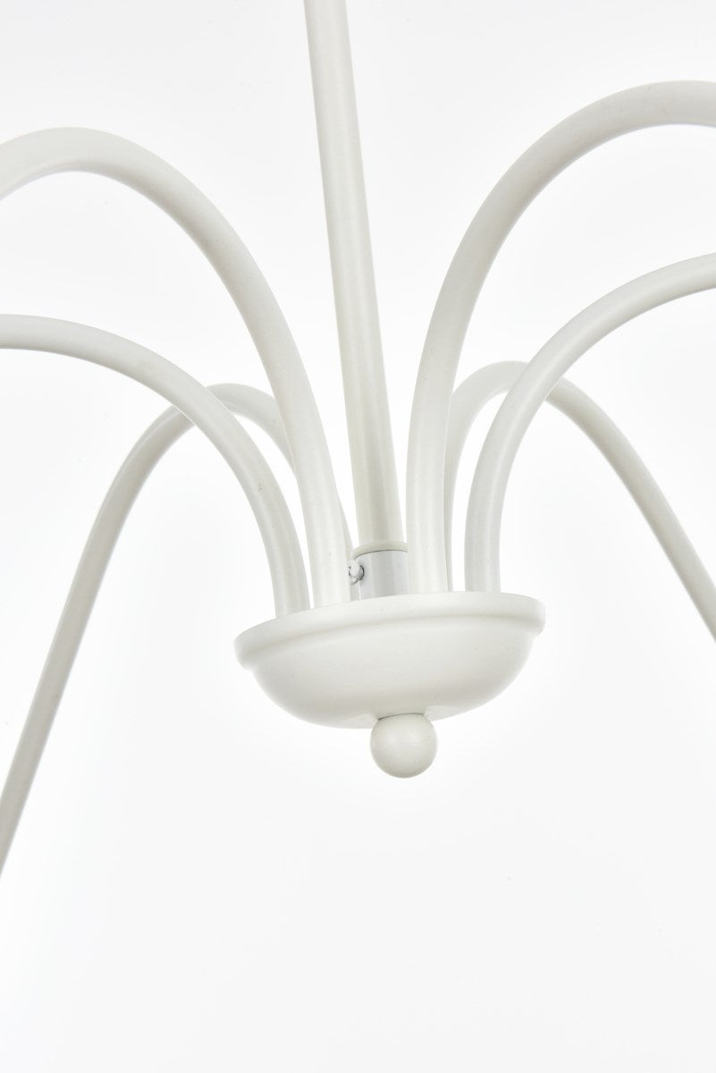 48 Inch Chandelier In White