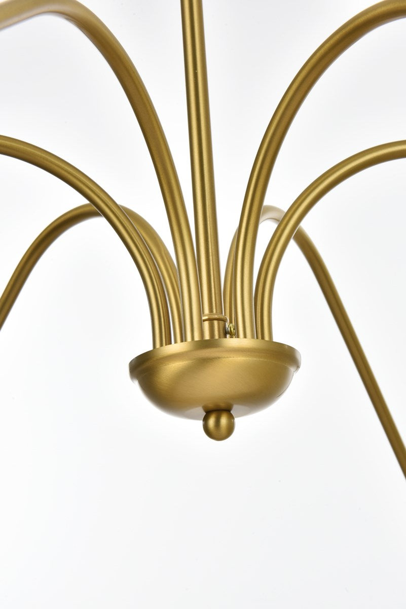 54 Inch Chandelier In Satin Gold