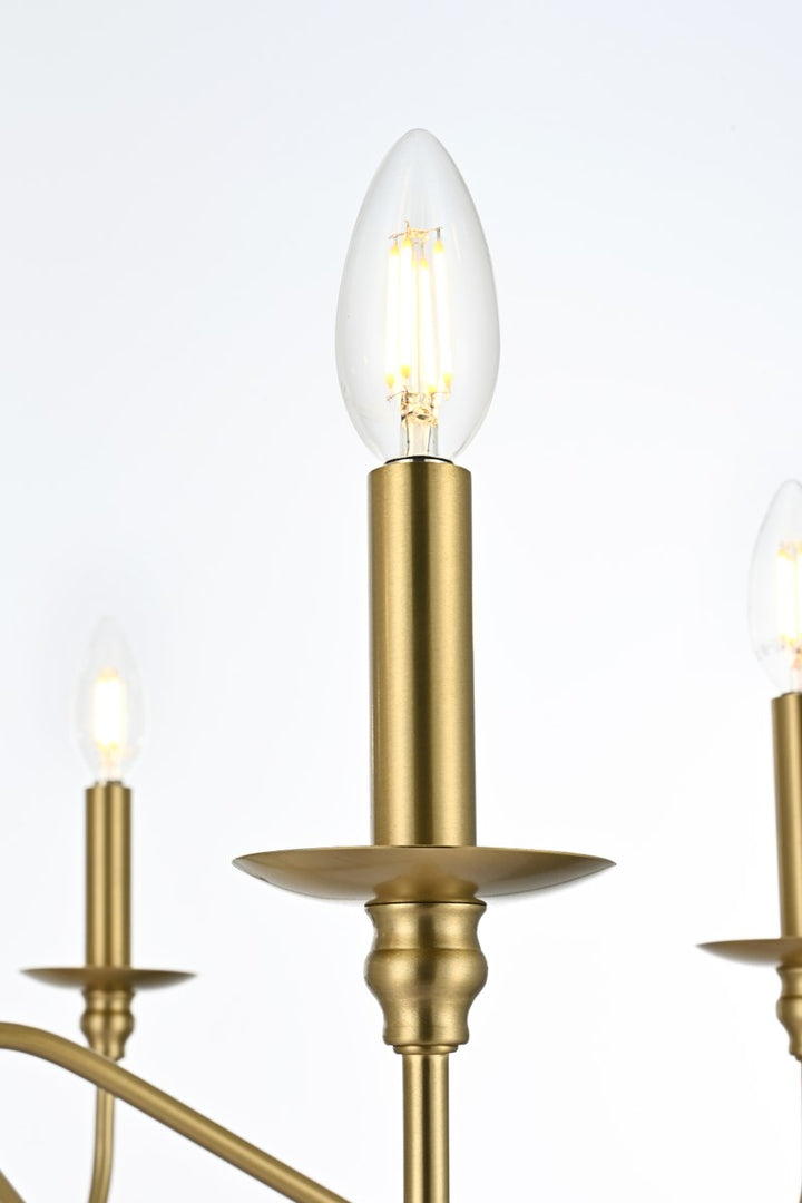 60 Inch Chandelier In Satin Gold