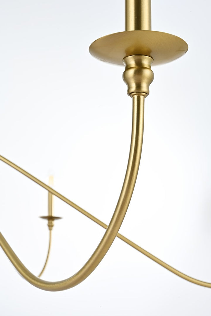 60 Inch Chandelier In Satin Gold