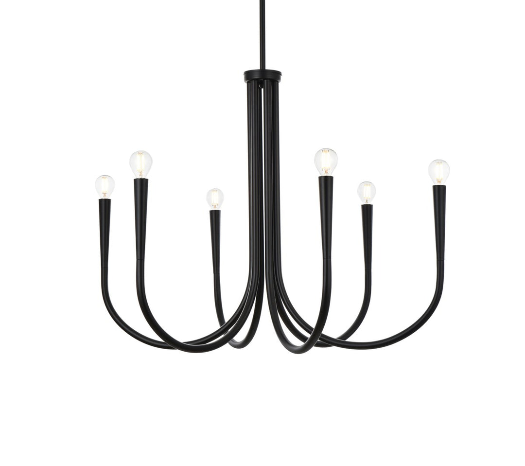 30 Inch Chandelier In Black