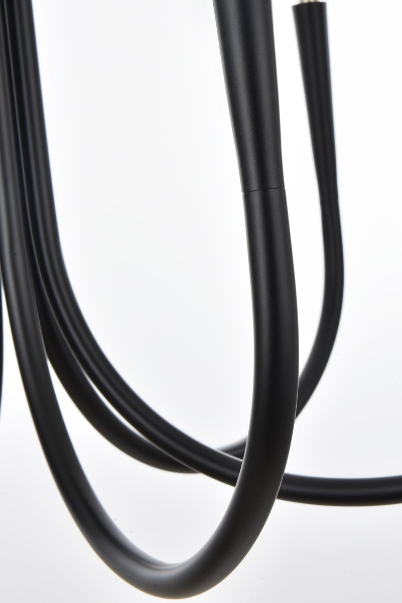 30 Inch Chandelier In Black