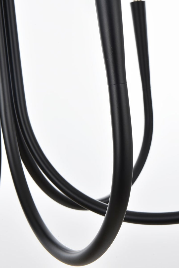 30 Inch Chandelier In Black