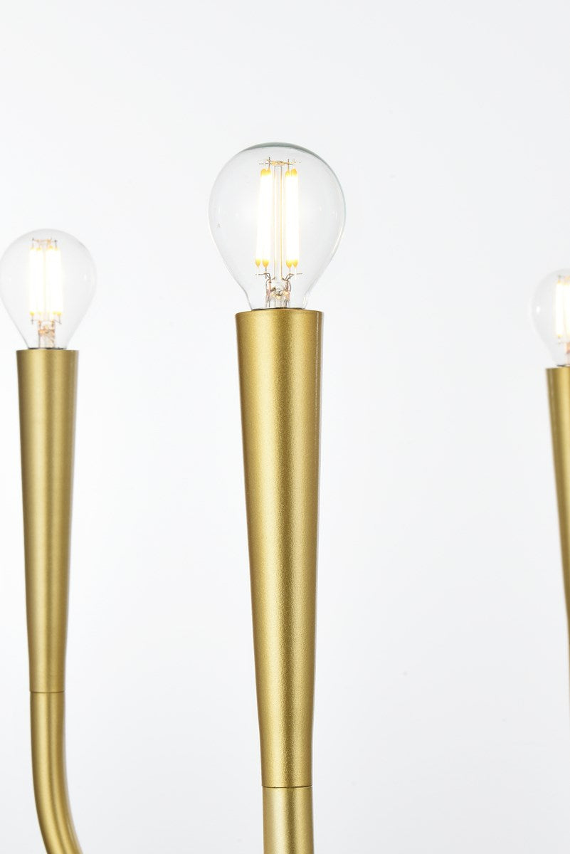 30 Inch Chandelier In Brass