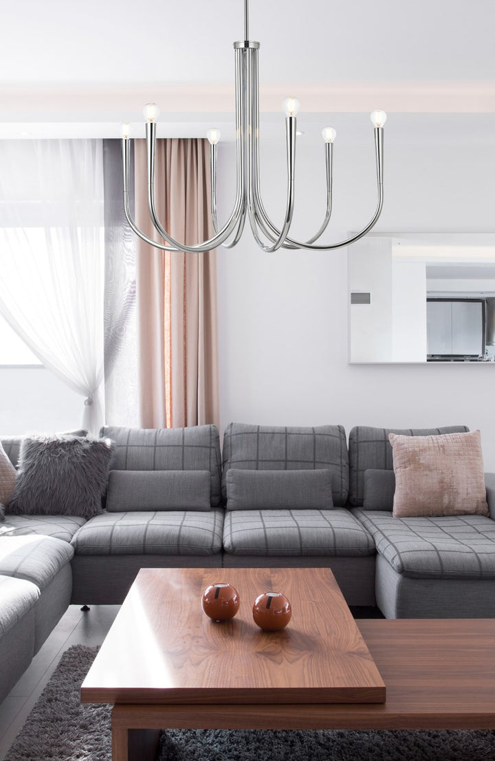 30 Inch Chandelier In Chrome