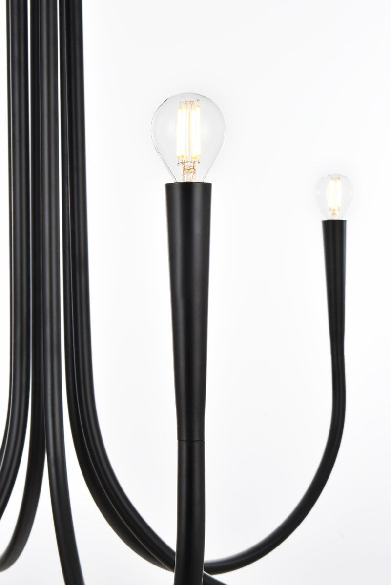 36 Inch Chandelier In Black