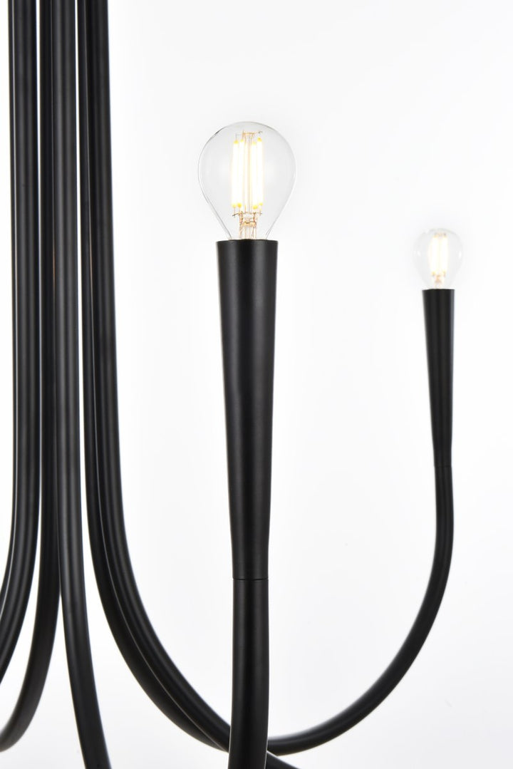 36 Inch Chandelier In Black