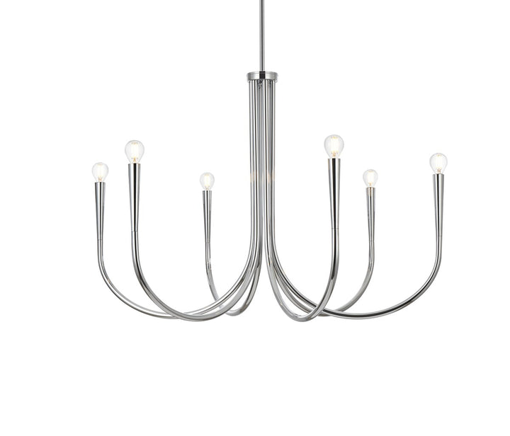 36 Inch Chandelier In Chrome