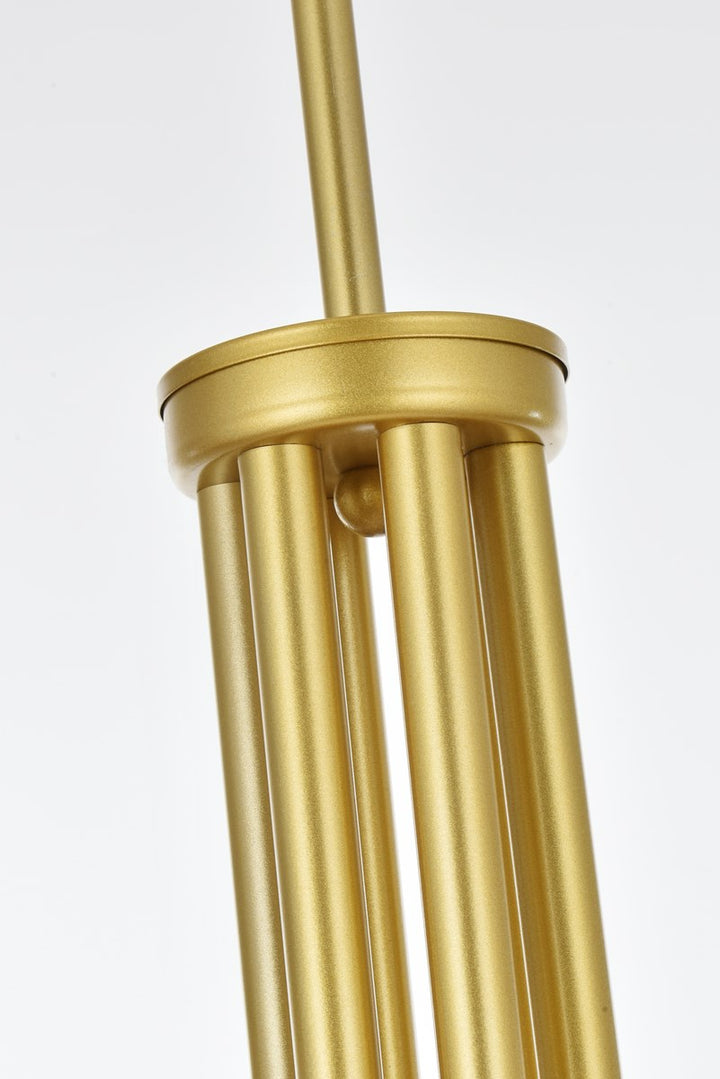 42 Inch Chandelier In Brass