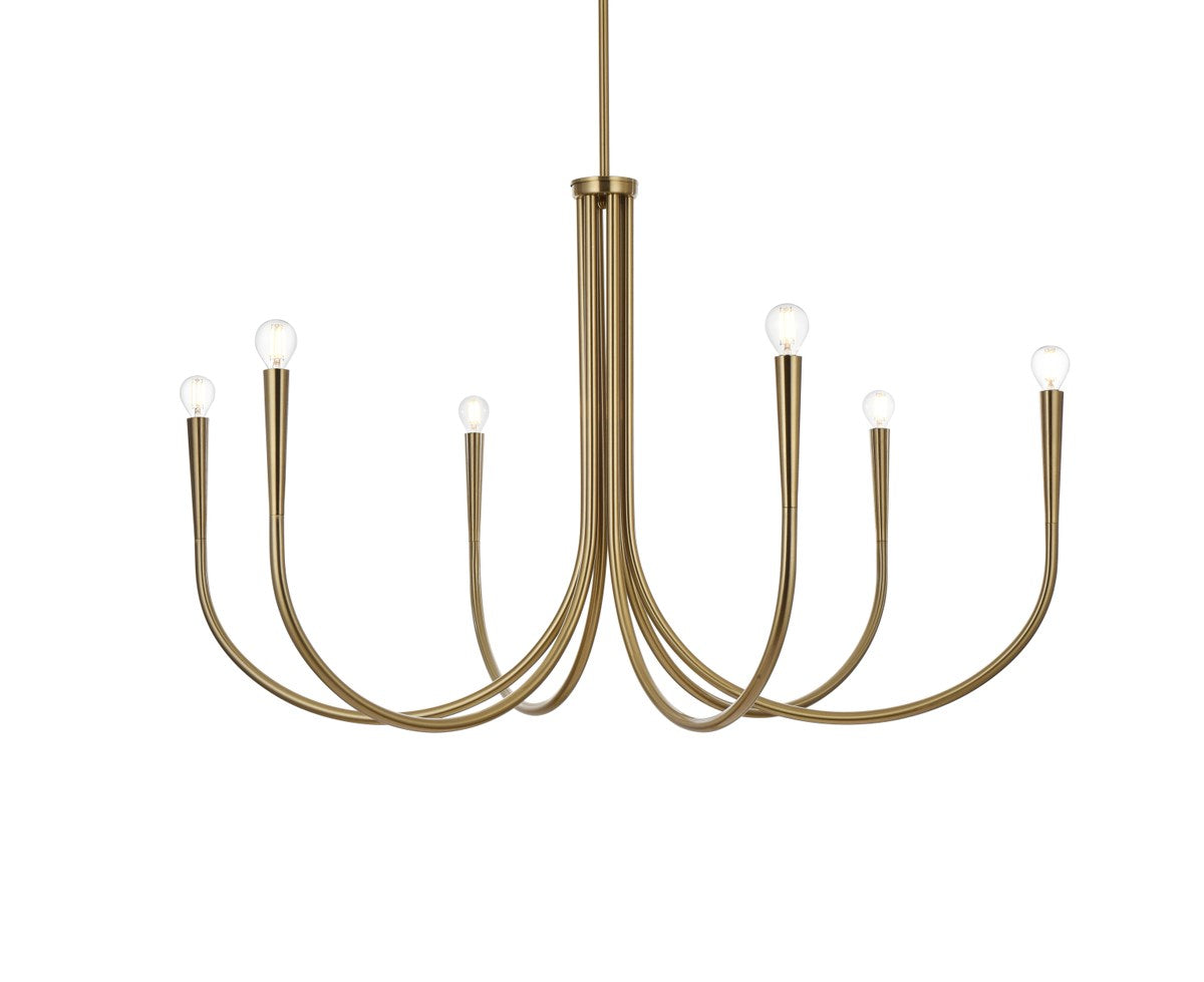 42 Inch Chandelier In Gold