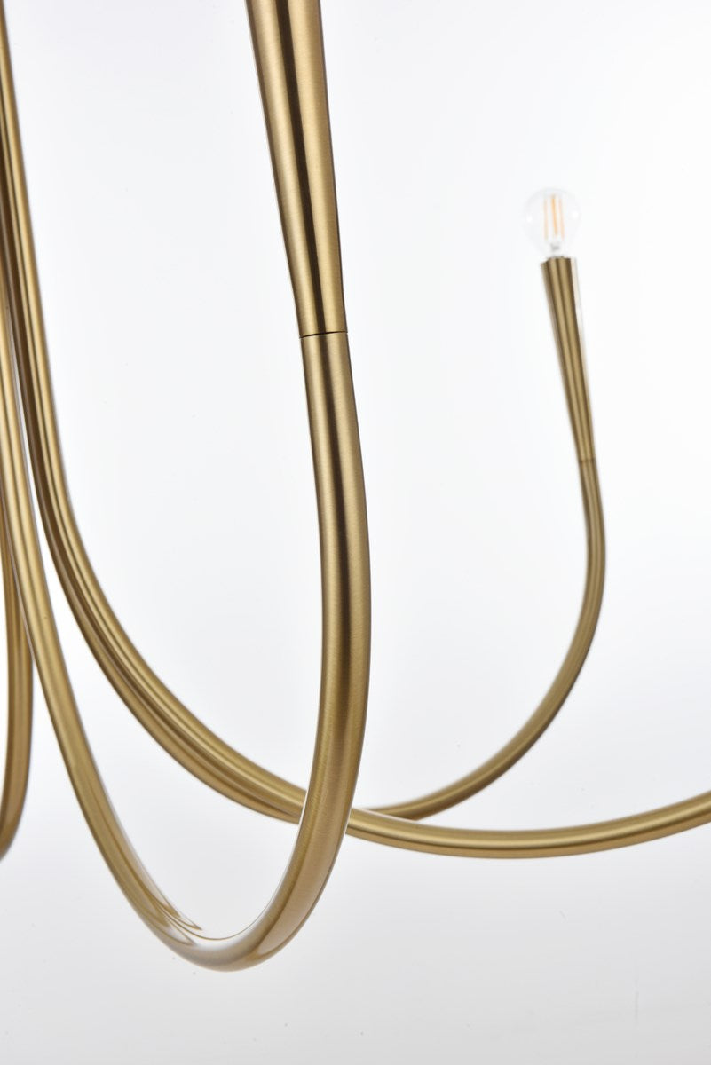 42 Inch Chandelier In Gold