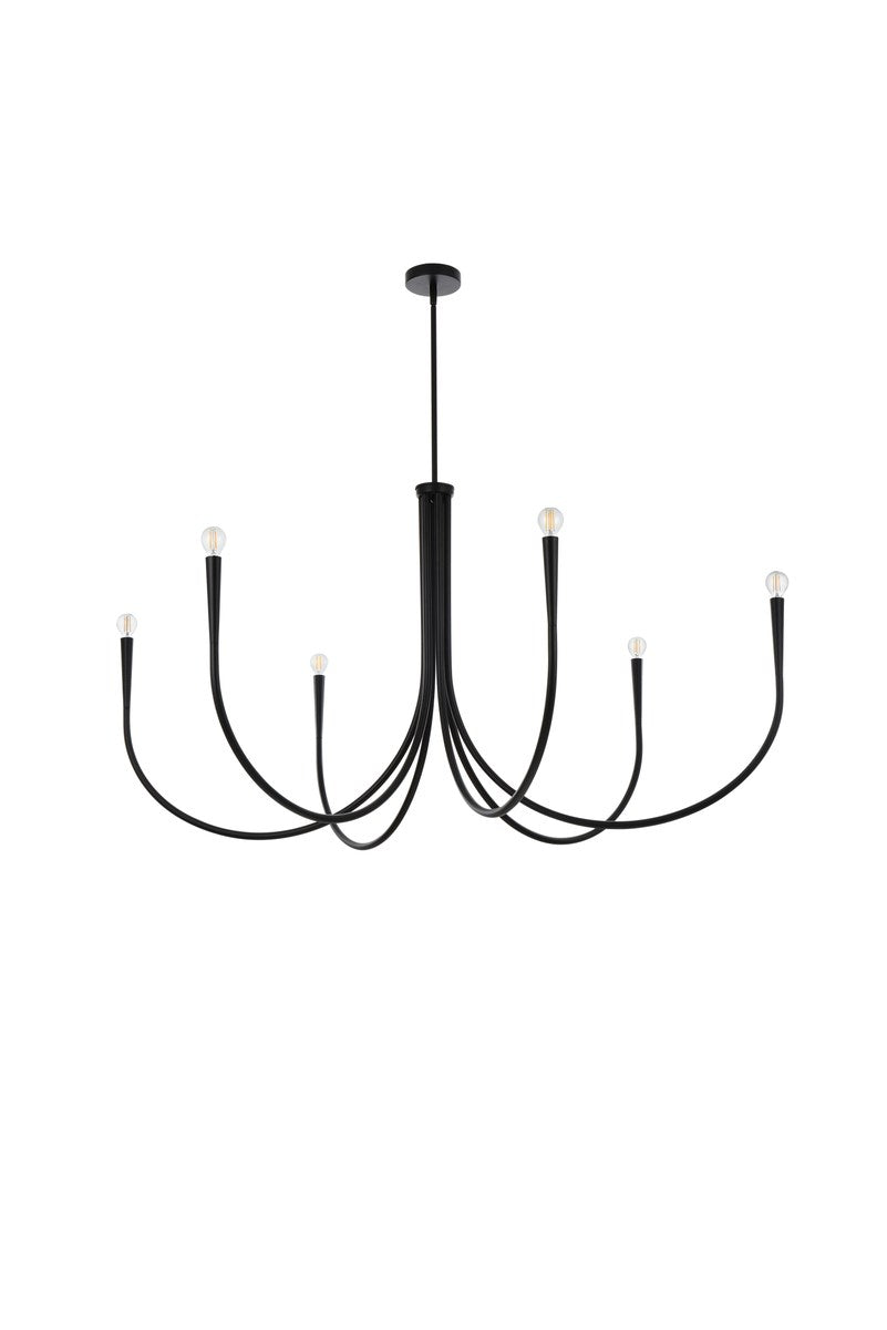 50 Inch Chandelier In Black