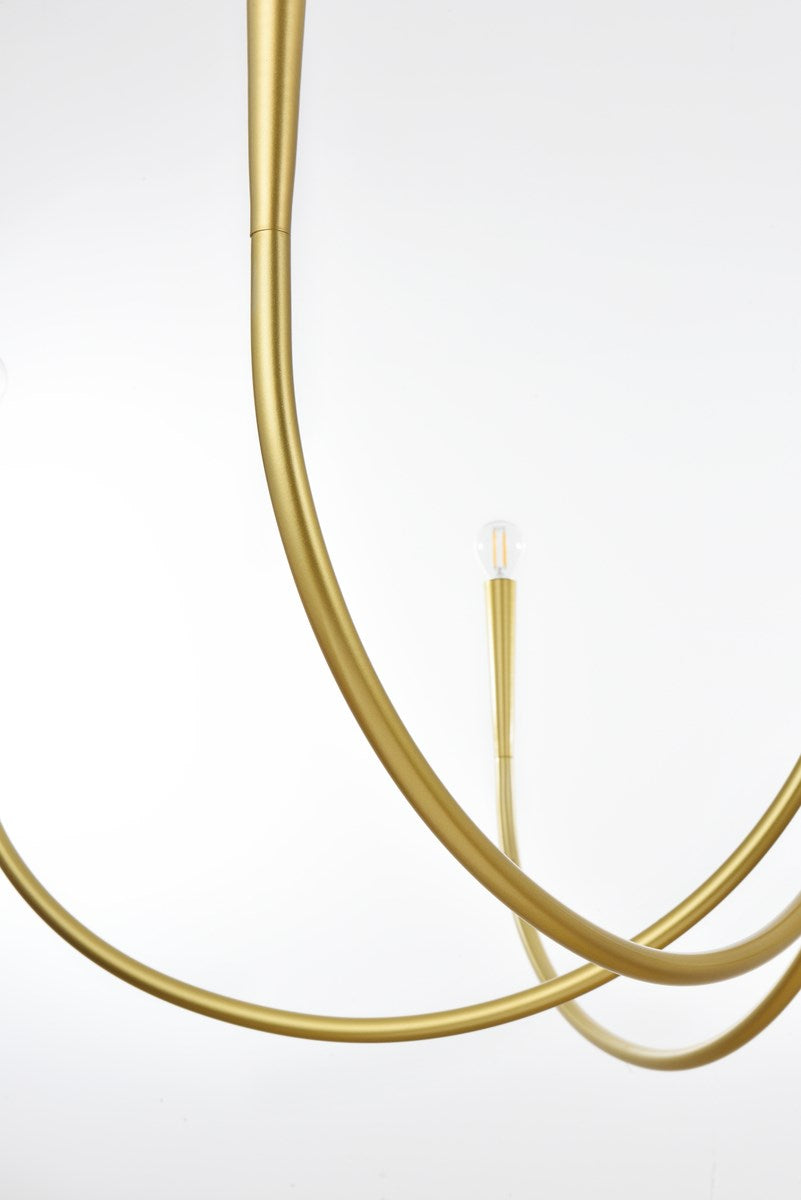 50 Inch Chandelier In Brass