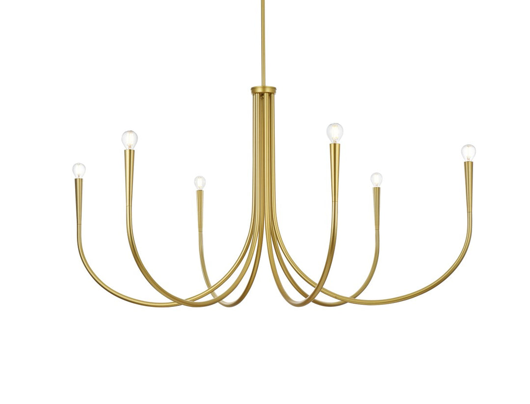 50 Inch Chandelier In Brass