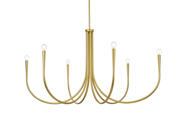 50 Inch Chandelier In Brass