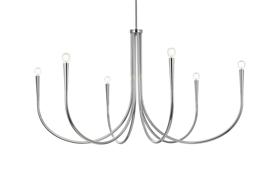 50 Inch Chandelier In Chrome